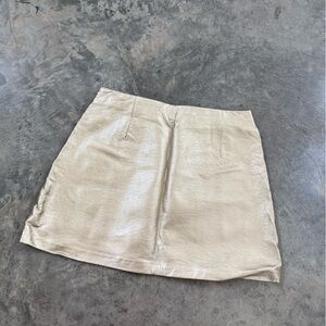 Gold Mini Skirt